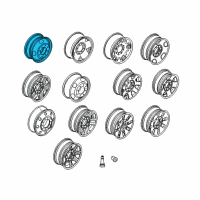 OEM 2007 Ford F-350 Super Duty Spare Wheel Diagram - 6C3Z-1015-D