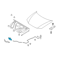 OEM 2007 Hyundai Azera Latch Assembly-Hood Diagram - 81130-3L000