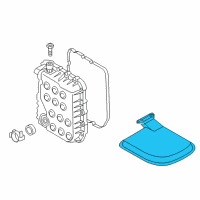 OEM Kia Sedona Valve Body Oil Filter Assembly Diagram - 463213B000