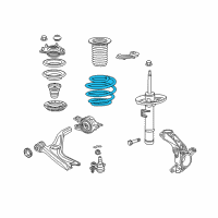 OEM Honda Civic Spring, Left Front Diagram - 51406-TBF-A01