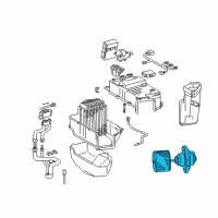 OEM Lexus LX470 Motor Sub-Assy, Blower Diagram - 87103-60260