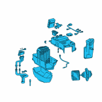 OEM 1999 Toyota Land Cruiser Evaporator Assembly Diagram - 87030-60021