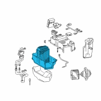 OEM 1999 Lexus LX470 Evaporator Sub-Assy (Rear) Diagram - 88501-60150