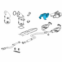 OEM 2020 Chevrolet Malibu Heat Shield Diagram - 23333240