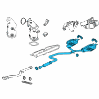 OEM 2020 Chevrolet Malibu Muffler & Pipe Diagram - 84251088