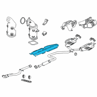 OEM 2016 Chevrolet Malibu Heat Shield Diagram - 84139368