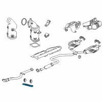 OEM 2018 Chevrolet Malibu Front Pipe Bracket Diagram - 23156337