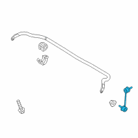 OEM Hyundai Genesis Link Assembly-Front Stabilizer, LH Diagram - 54830-B1000