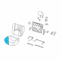 OEM 2005 Mercury Mariner Seat Cushion Pad Diagram - BT2Z-7863840-A