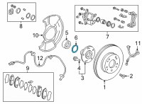 OEM Honda Insight Circlip, Special Inner (86MM) Diagram - 90681-T4N-H00