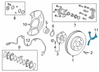 OEM 2022 Honda Civic HOSE SET, R- FR Diagram - 01464-T20-A00