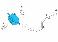 OEM 2022 Nissan Frontier Cooler ASY Oil Diagram - 21305-EA25B