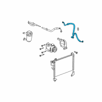 OEM Buick Rainier Hose & Tube Assembly Diagram - 15883021