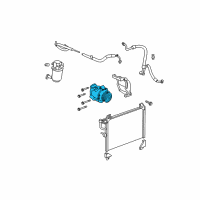 OEM 2005 GMC Envoy XL Compressor Assembly Diagram - 25825338