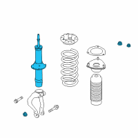 OEM 2020 Infiniti Q60 Shock Absorber Kit-Front Diagram - E6110-5CB1A