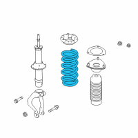 OEM 2017 Infiniti Q60 Front Spring Diagram - 54010-4GC0A