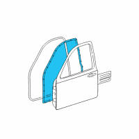 OEM 2004 Lincoln Town Car Weatherstrip Diagram - 2W1Z-5420531-AA