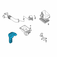 OEM 2005 Chrysler Sebring Fresh Air Intake Duct Diagram - MR355479