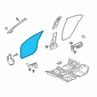 OEM 2014 Honda Civic Seal, FR. Door Opening Diagram - 72315-TR3-A01