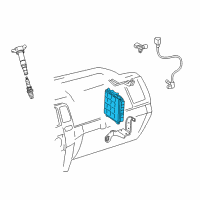 OEM 2010 Toyota 4Runner ECM Diagram - 89661-35G30