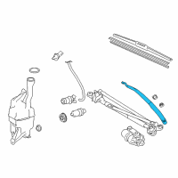 OEM 2016 Toyota Avalon Wiper Arm Diagram - 85211-07050