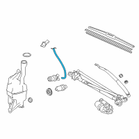 OEM Toyota Washer Hose Diagram - 85374-07060