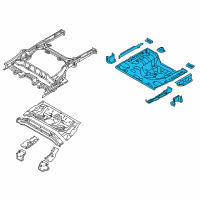 OEM 2016 Hyundai Elantra Panel Assembly-Rear Floor Rear Complete Diagram - 65520-3X510