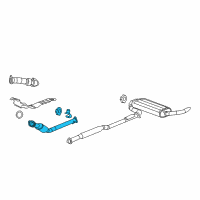 OEM 2007 Chevrolet Equinox Converter & Pipe Diagram - 19420104