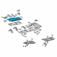 OEM 2014 Toyota Prius Center Floor Pan Diagram - 58113-47900