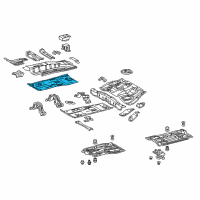 OEM 2011 Toyota Prius Front Floor Pan Diagram - 58111-47903