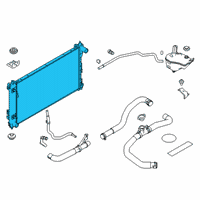 OEM 2020 Nissan Altima Radiator Assy Diagram - 21460-6CA0C