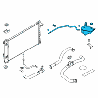 OEM 2020 Nissan Altima Hose - Auto Transmission Oil Cooler Diagram - 21632-6CA0A