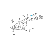 OEM Honda Fit Bulb (Wy5W 12V5W) Diagram - 33301-S2A-003