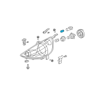 OEM 2004 Honda S2000 Bulb (Wy5W 12V5W) Diagram - 33301-S2A-003