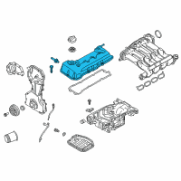 OEM 2017 Nissan Rogue Sport Cover Assy-Valve Rocker Diagram - 13264-2GF0A