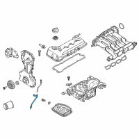 OEM 2018 Nissan Rogue Guide-Oil Level Gauge Diagram - 11150-4BB0A