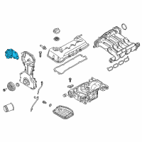 OEM Nissan Rogue Sport Cover Assembly Valve Timing Control Diagram - 13041-4BB2A