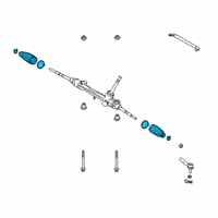OEM 2021 Lexus UX200 Boot Set, Steering Rack Diagram - 45535-59075
