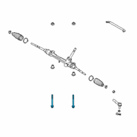 OEM 2020 Toyota C-HR Gear Assembly Bolt Diagram - 90119-A0460