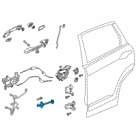 OEM 2020 Honda CR-V Checker, Rear Door Diagram - 72840-TLA-A01