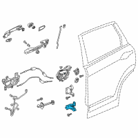 OEM 2018 Honda CR-V Hinge, Right Rear Door (Lower) Diagram - 67920-TLA-A01ZZ