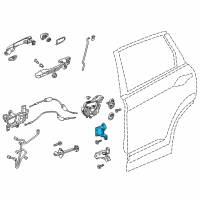 OEM 2022 Honda CR-V Hinge, Right Rear Door (Upper) Diagram - 67910-TLA-A01ZZ