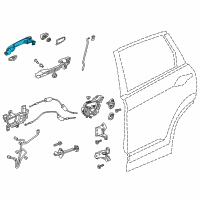 OEM 2020 Honda CR-V Handle, Passenger Side (Obsidian Blue Pearl) Diagram - 72141-TLA-B71ZK