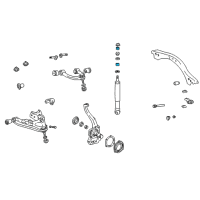 OEM 2000 Toyota Land Cruiser Shock Bumper Diagram - 90540-17006