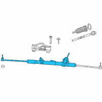 OEM Chrysler Town & Country Rack And Pinion Gear Diagram - 5151705AF