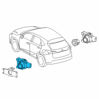 OEM 2016 Lexus NX300h Sensor, Ultrasonic Diagram - 89341-78010-J0