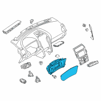 OEM 2018 Ford Police Interceptor Utility Cluster Assembly Diagram - JB5Z-10849-EA