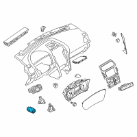 OEM 2019 Ford Police Interceptor Utility Power Switch Diagram - DG9Z-10B776-CB