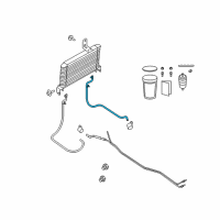 OEM Ford E-150 Cooler Line Diagram - 9C2Z-7C410-J