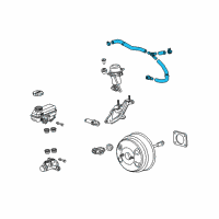 OEM 2012 GMC Terrain Vacuum Hose Diagram - 22924776